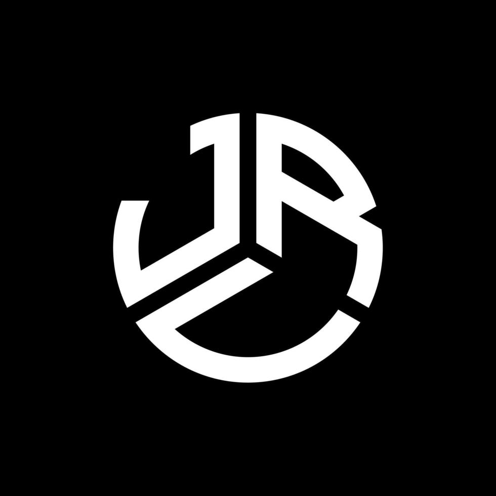 jrv brev logotyp design på svart bakgrund. jrv kreativa initialer bokstavslogotyp koncept. Jrv-bokstavsdesign. vektor