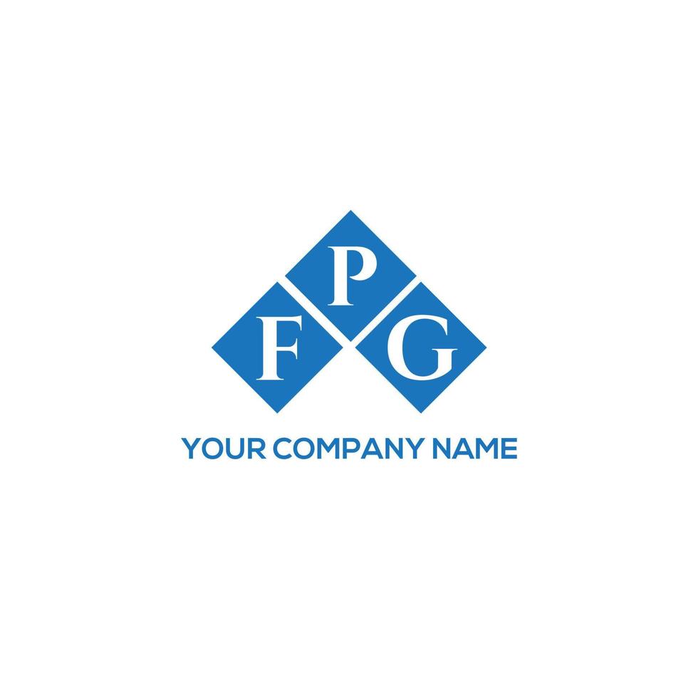fpg-Brief-Logo-Design auf weißem Hintergrund. fpg kreative Initialen schreiben Logo-Konzept. fpg Briefgestaltung. vektor