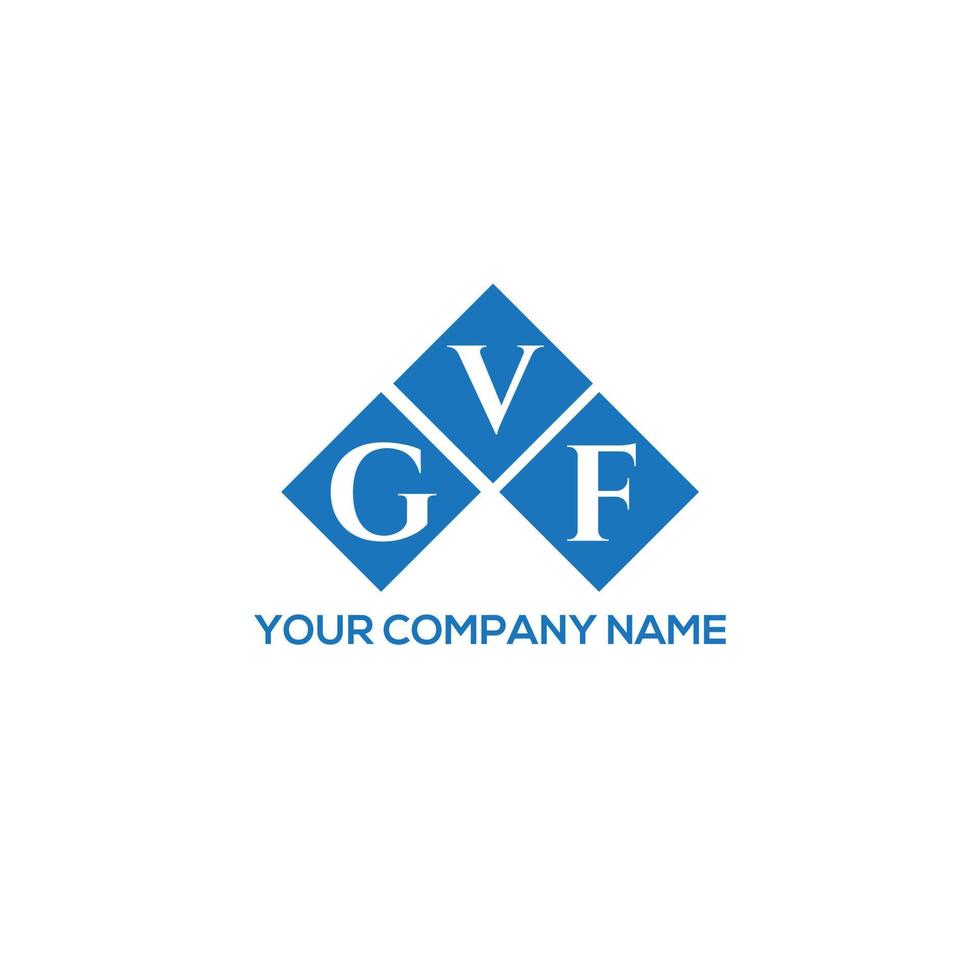 gvf-Brief-Logo-Design auf weißem Hintergrund. gvf kreative Initialen schreiben Logo-Konzept. gvf Briefgestaltung. vektor