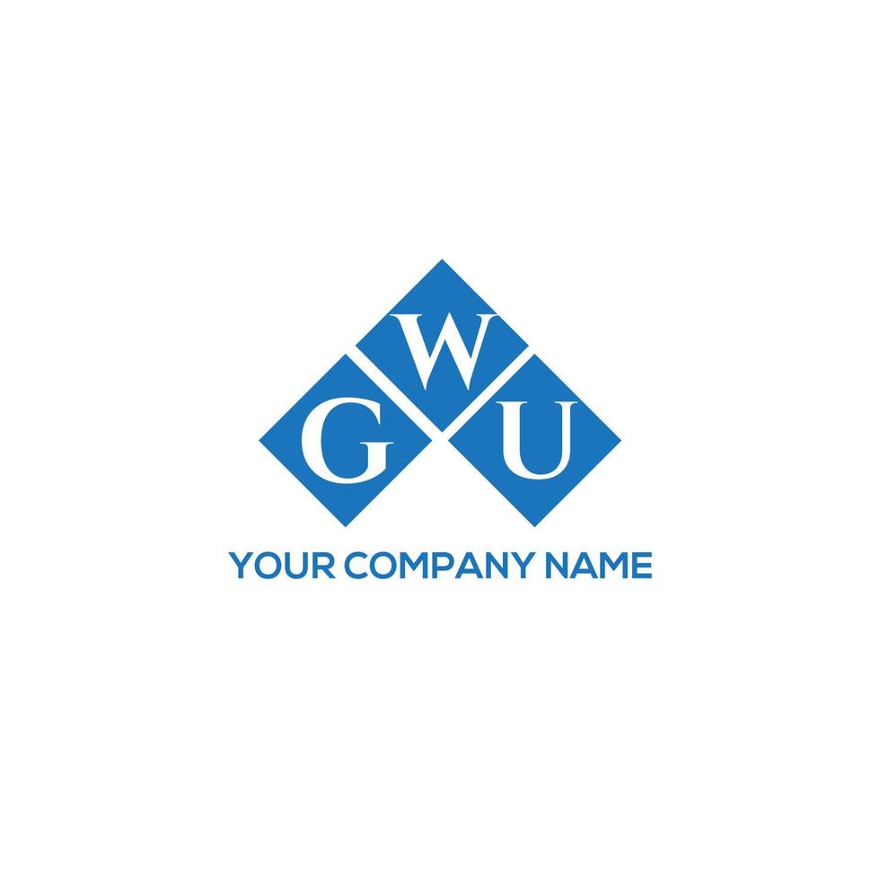 gwu brev logotyp design på vit bakgrund. gwu kreativa initialer bokstavslogotyp koncept. gwu bokstavsdesign. vektor