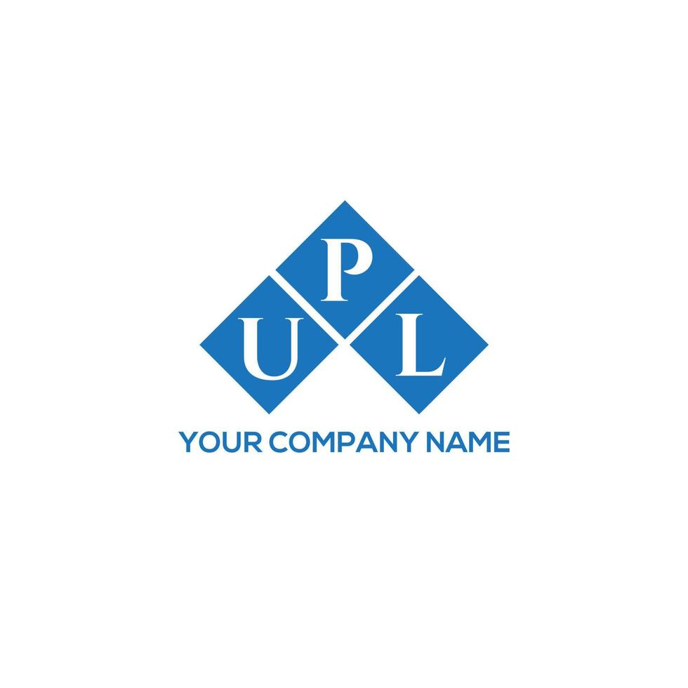 upl brev logotyp design på vit bakgrund. upl kreativa initialer brev logotyp koncept. upl bokstavsdesign. vektor