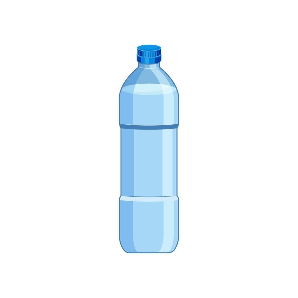 Trinkwasserflaschenvektor lokalisiert auf weißem Hintergrund. vektor