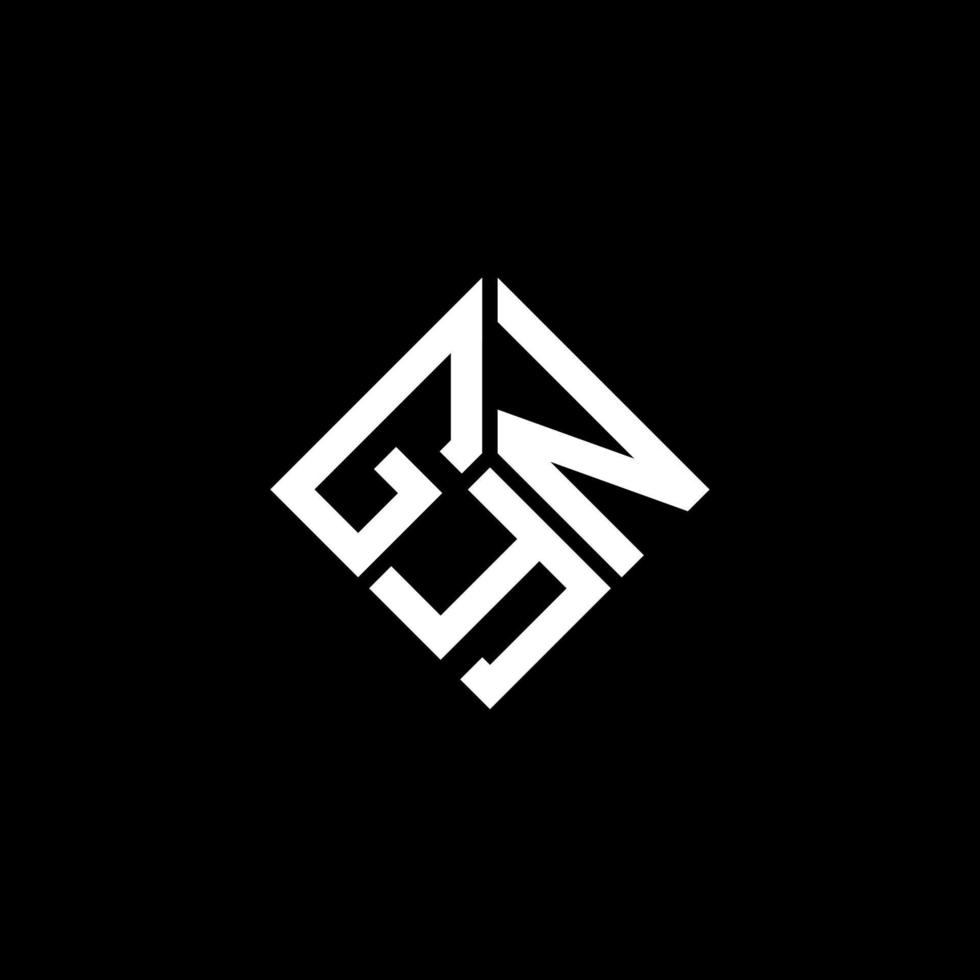 gyn brev logotyp design på svart bakgrund. gyn kreativa initialer brev logotyp koncept. gyn bokstav design. vektor