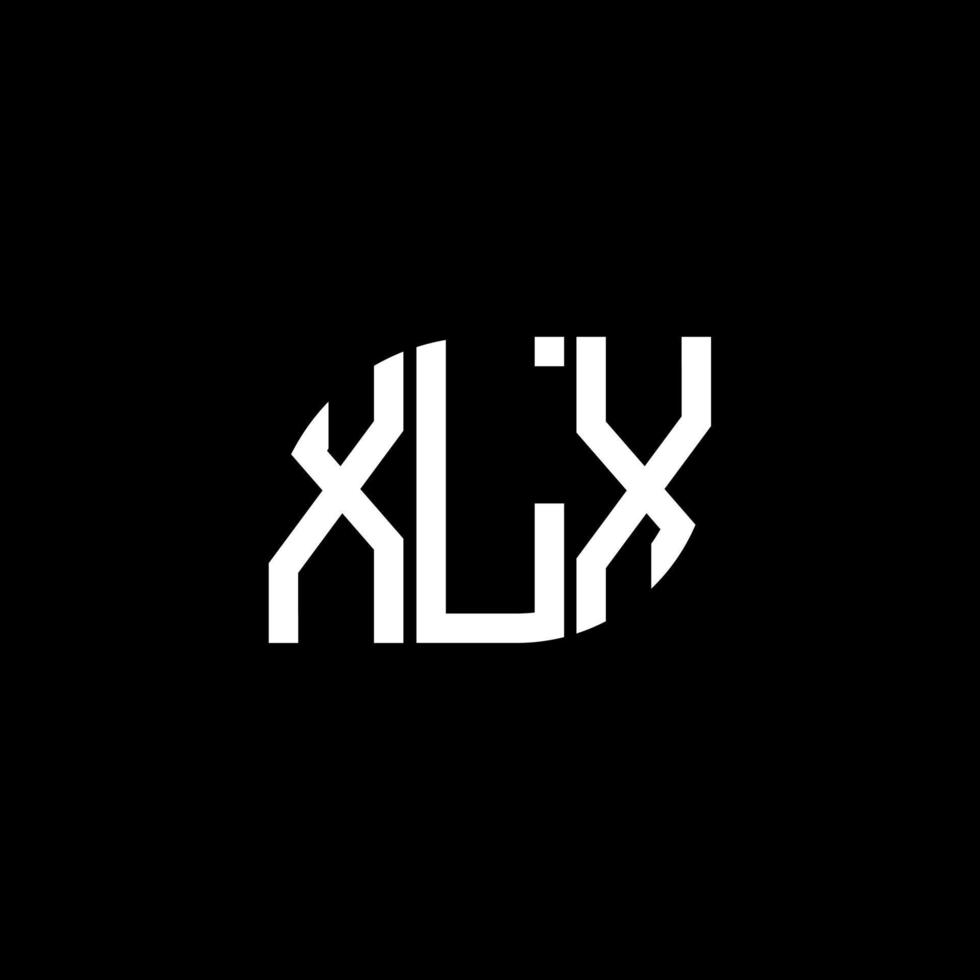 xlx-Buchstaben-Logo-Design auf schwarzem Hintergrund. xlx kreative Initialen schreiben Logo-Konzept. xlx-Buchstaben-Design. vektor