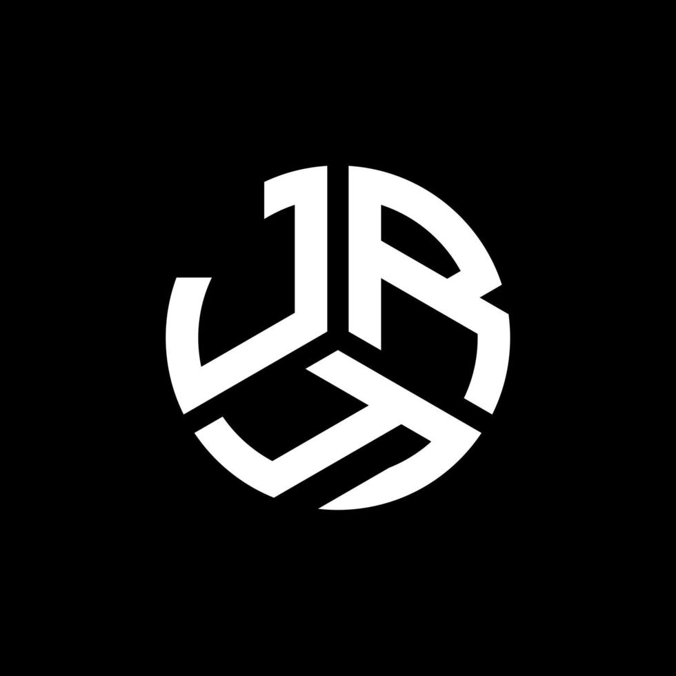 Jry-Brief-Logo-Design auf schwarzem Hintergrund. jry kreative Initialen schreiben Logo-Konzept. jry Briefgestaltung. vektor