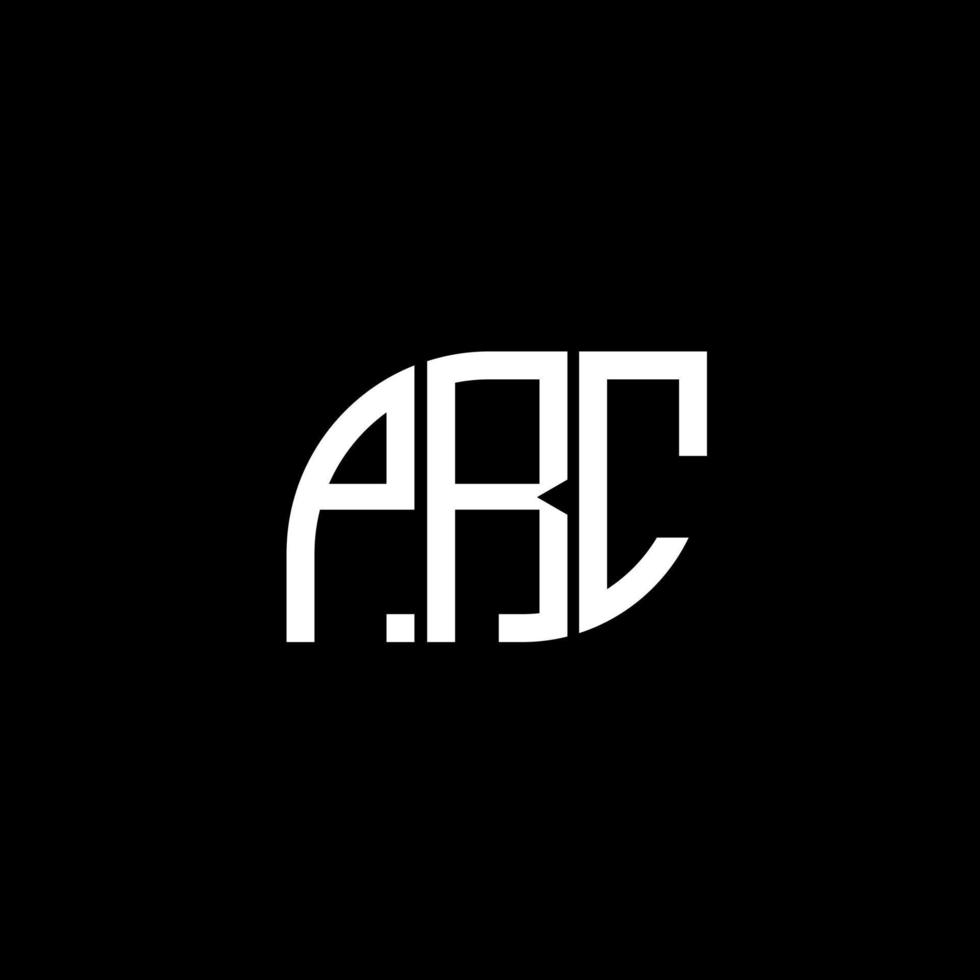prc-Brief-Logo-Design auf schwarzem Hintergrund.prc-Kreativinitialen-Buchstaben-Logo-Konzept.prc-Vektor-Briefdesign. vektor