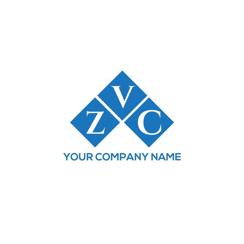 zvc brev logotyp design på vit bakgrund. zvc kreativa initialer brev logotyp koncept. zvc bokstavsdesign. vektor