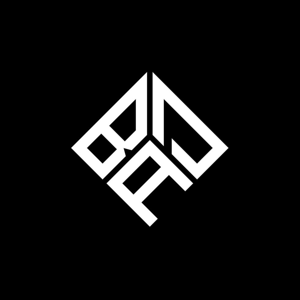 Logo-Design mit schlechtem Buchstaben auf schwarzem Hintergrund. schlechtes kreatives Initialen-Buchstaben-Logo-Konzept. schlechtes Briefdesign. vektor