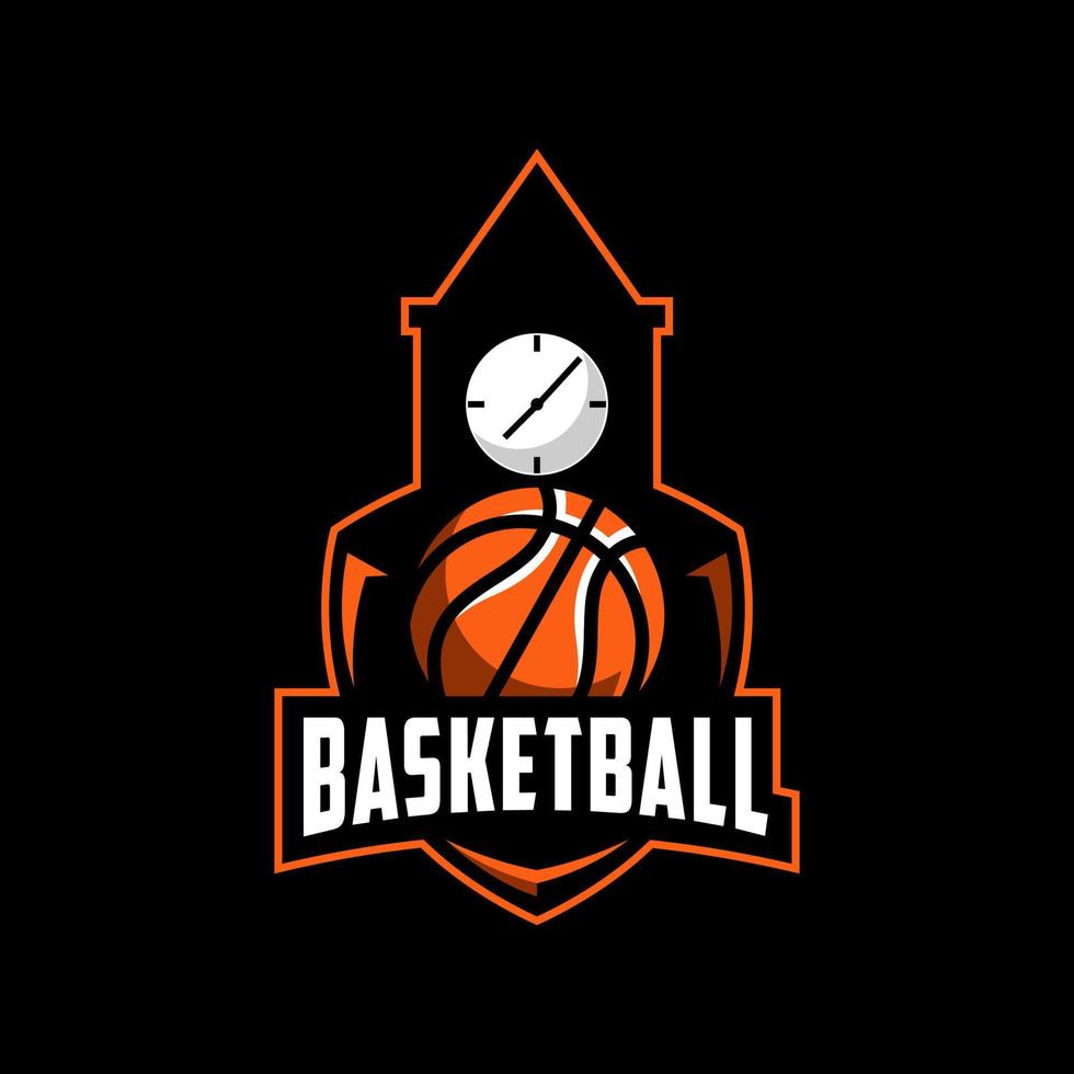 basket sport logotyp design vektor