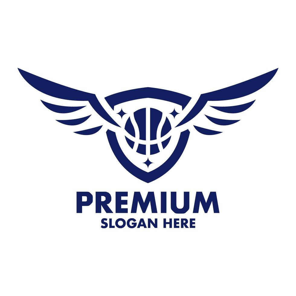 Basketball-Schild-Logo-Design-Vorlagen vektor