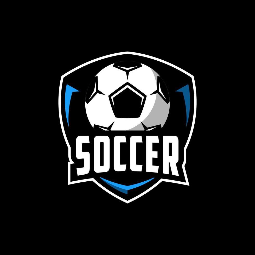 fotboll sport logotyp design vektor