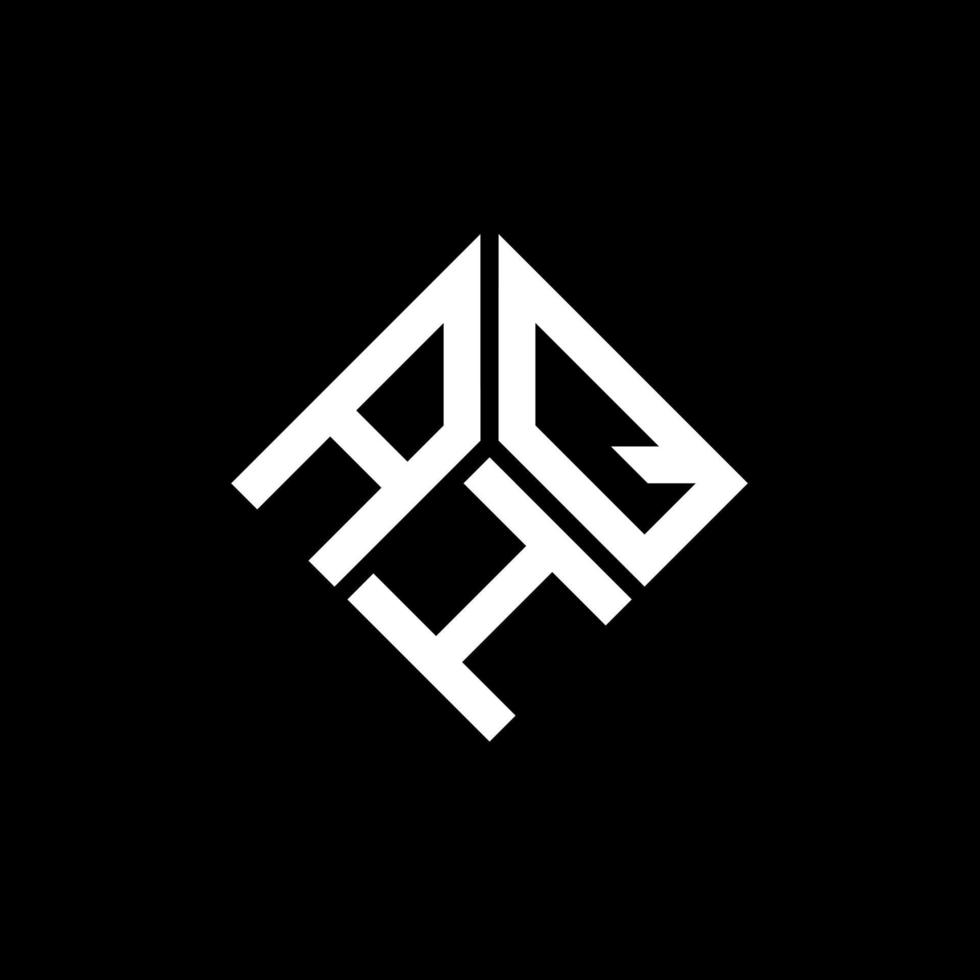 ahq brev logotyp design på svart bakgrund. ahq kreativa initialer bokstavslogotyp koncept. ahq bokstavsdesign. vektor
