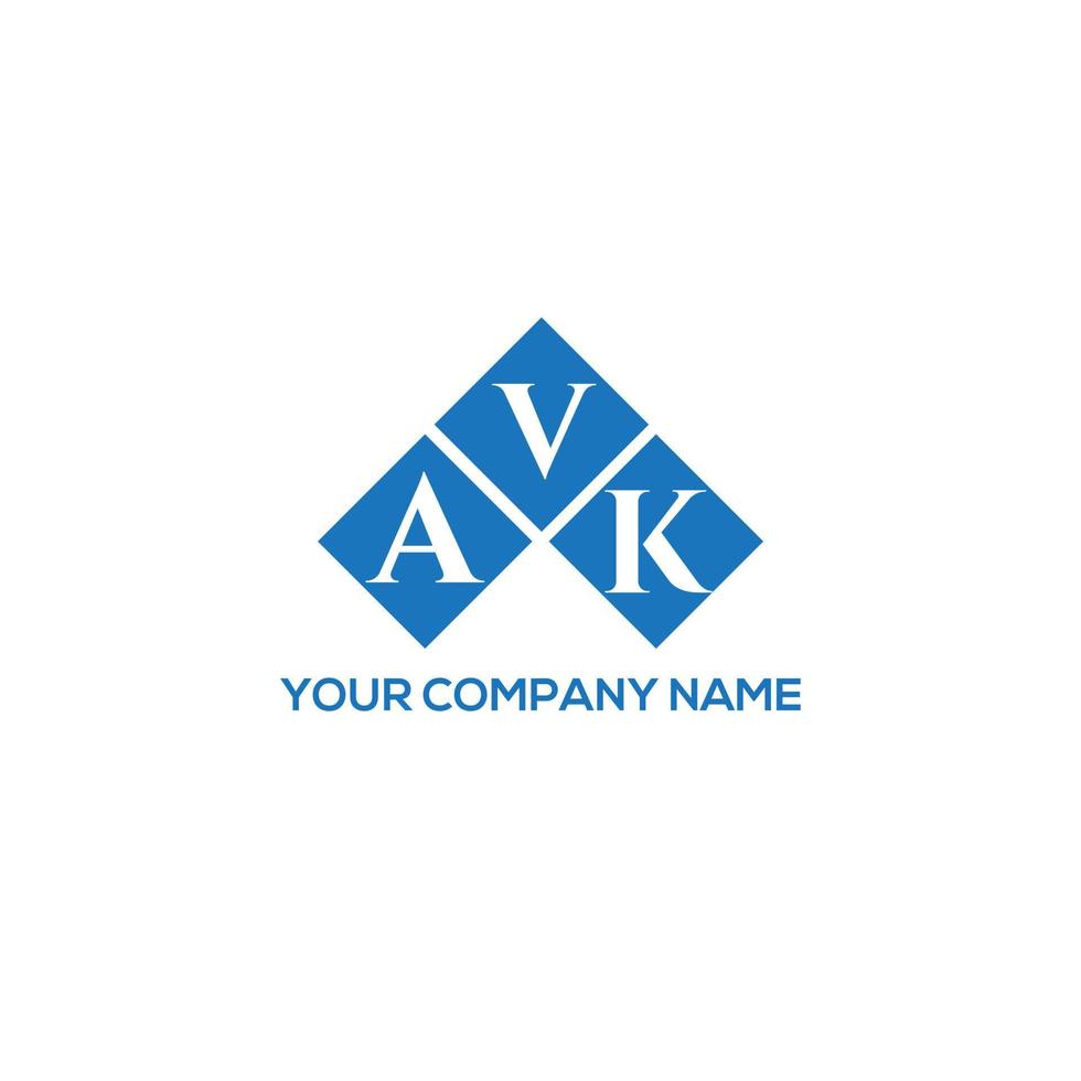 avk brev logotyp design på vit bakgrund. avk kreativa initialer brev logotyp koncept. avk bokstavsdesign. vektor