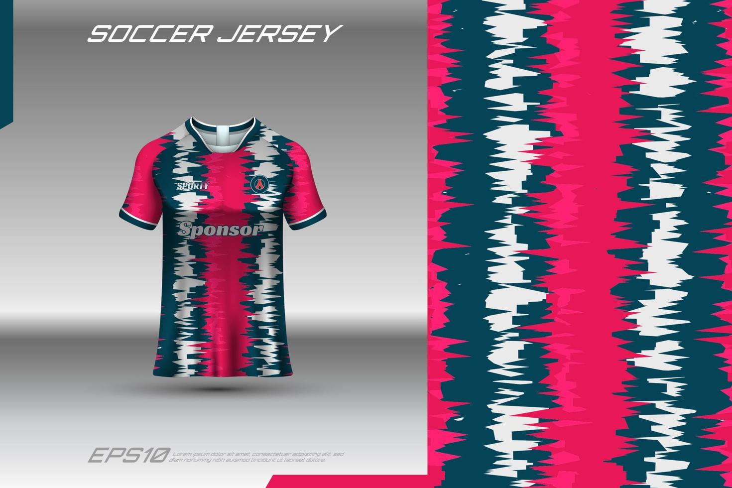 sporttröja och t-shirt mall sporttröja design vektor mockup. sportdesign för fotboll, racing, speltröja. vektor.