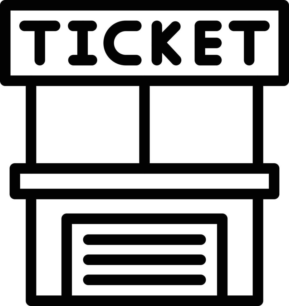 Ticket Office-Vektor-Icon-Design-Illustration vektor