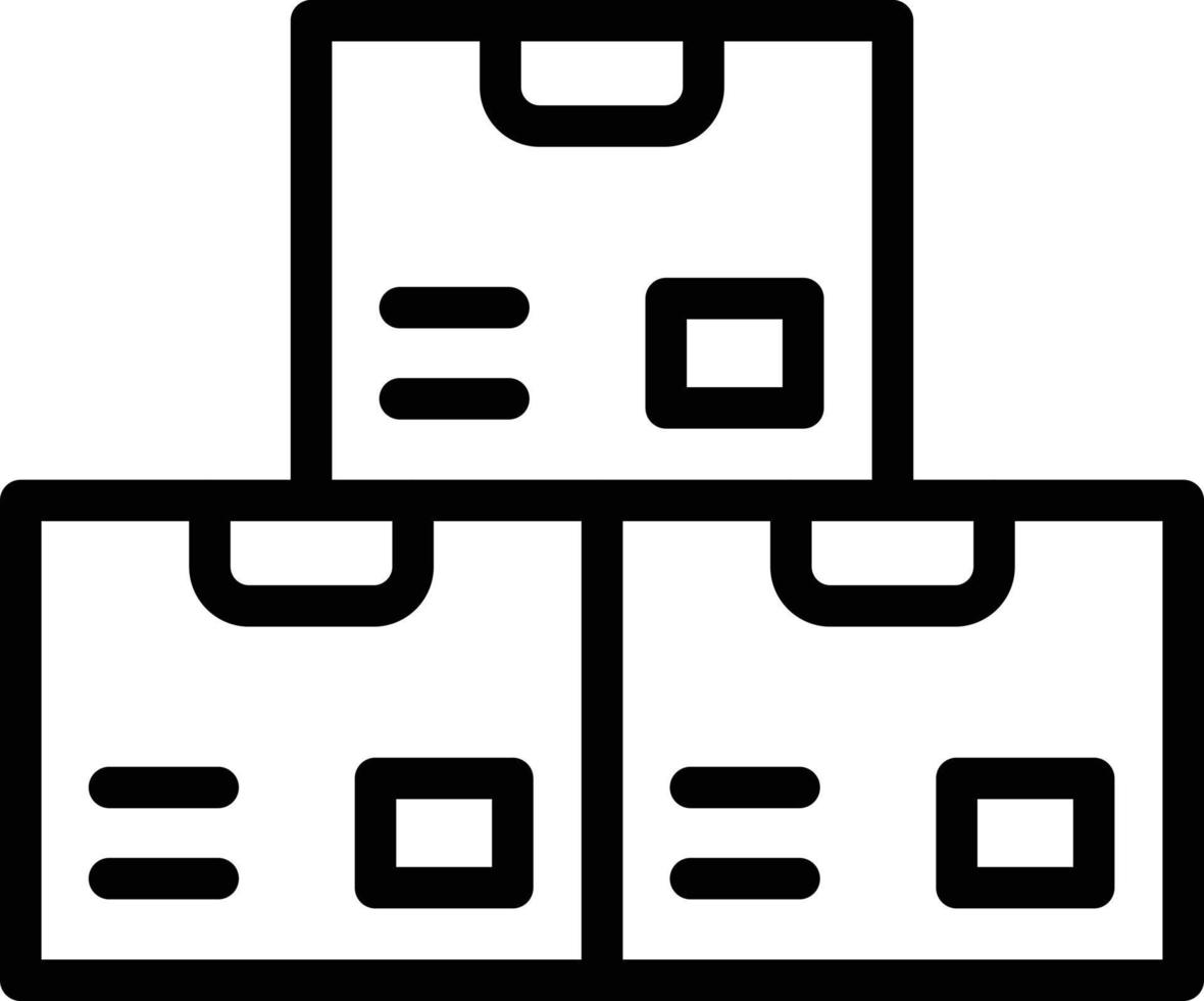 lådor vektor ikon design illustration
