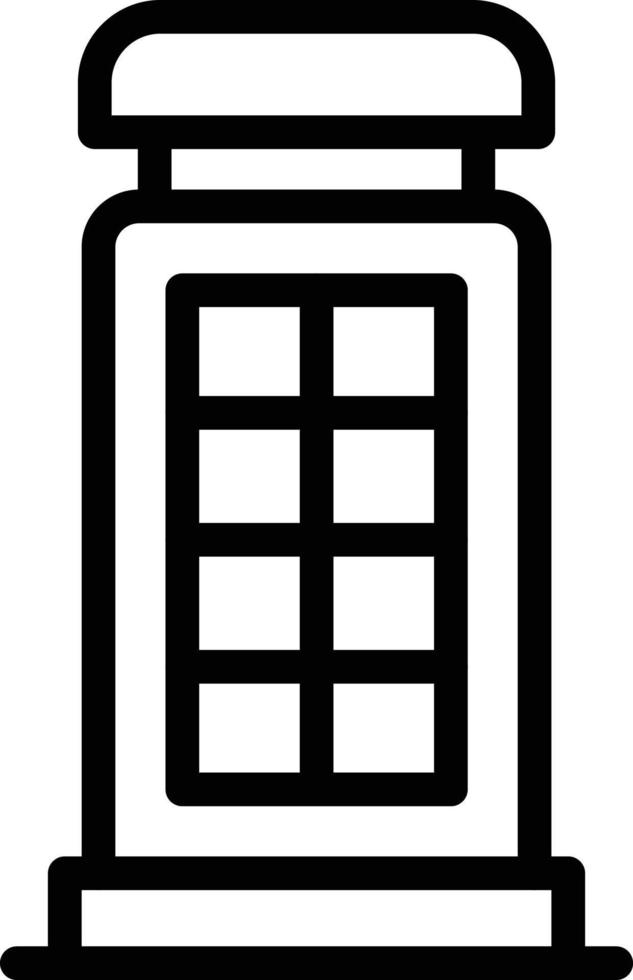 Telefonzelle-Vektor-Icon-Design-Illustration vektor