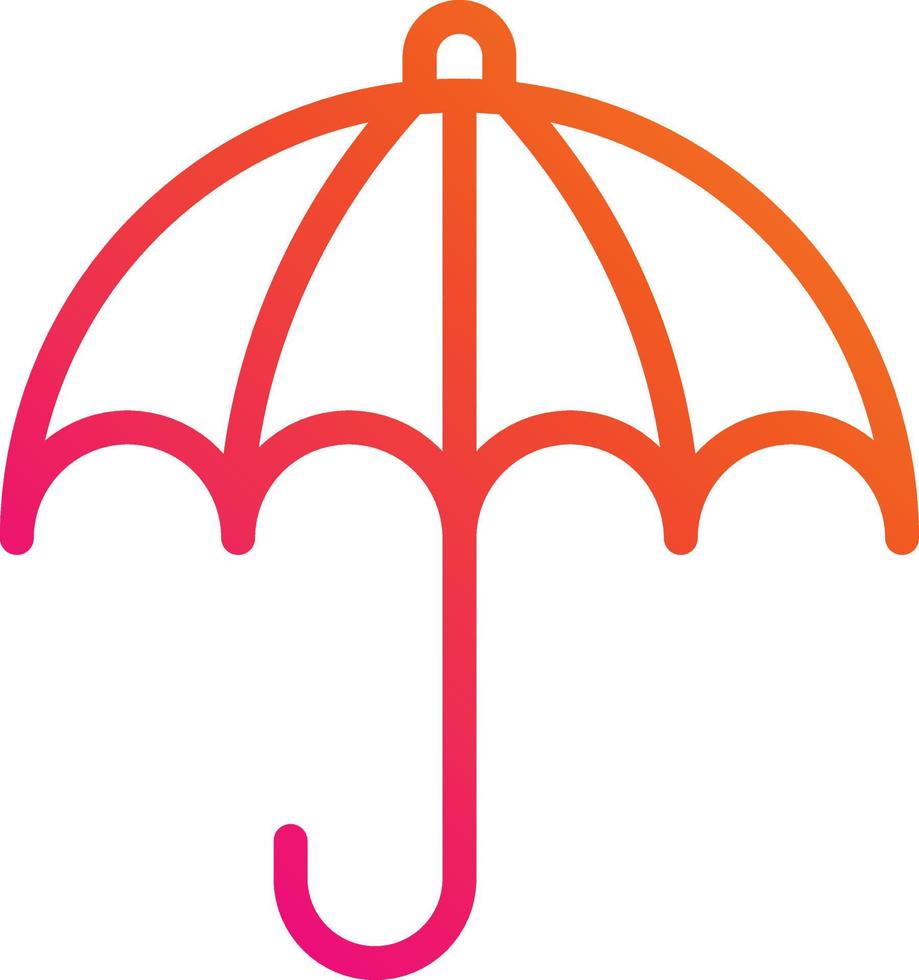 Regenschirm-Vektor-Icon-Design-Illustration vektor