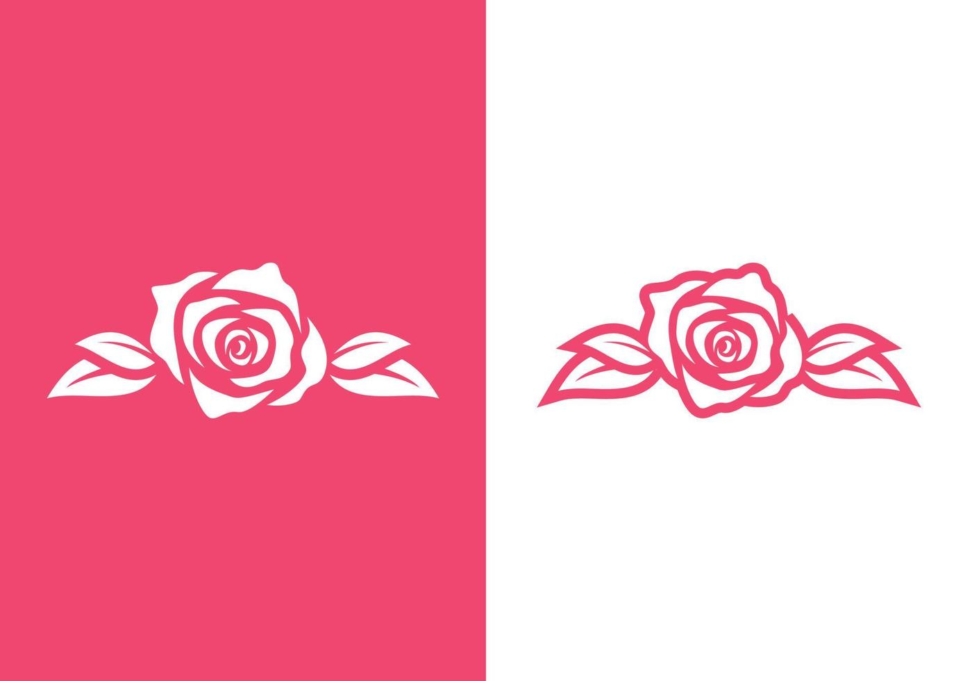 rosblommans logotypdesign vektor