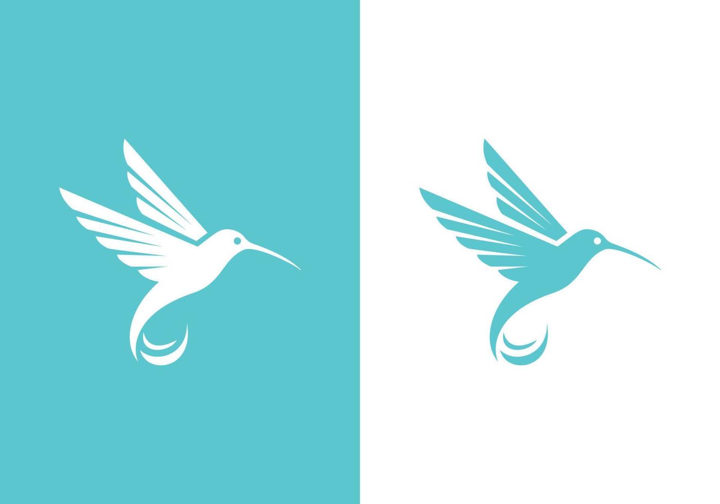 colibri logotyp design vektor