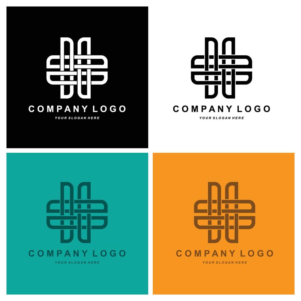 buchstabe d-logo, initialendesign der firmenmarke, aufkleber-siebdruckvektorillustration vektor