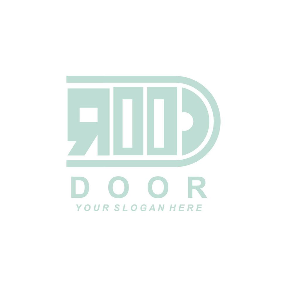 Home Door Logo, Home Interior Icon Design vektor