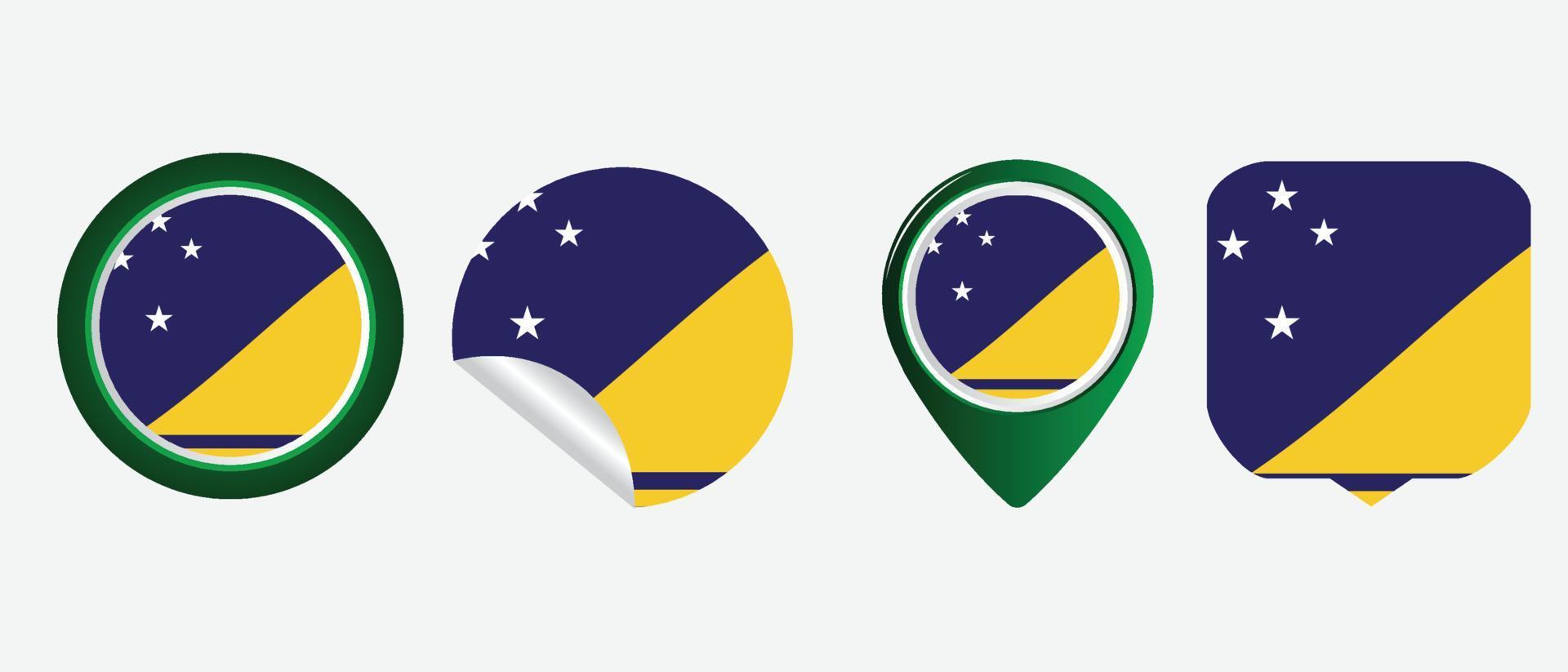 Tokelau flagga. platt ikon symbol vektor illustration