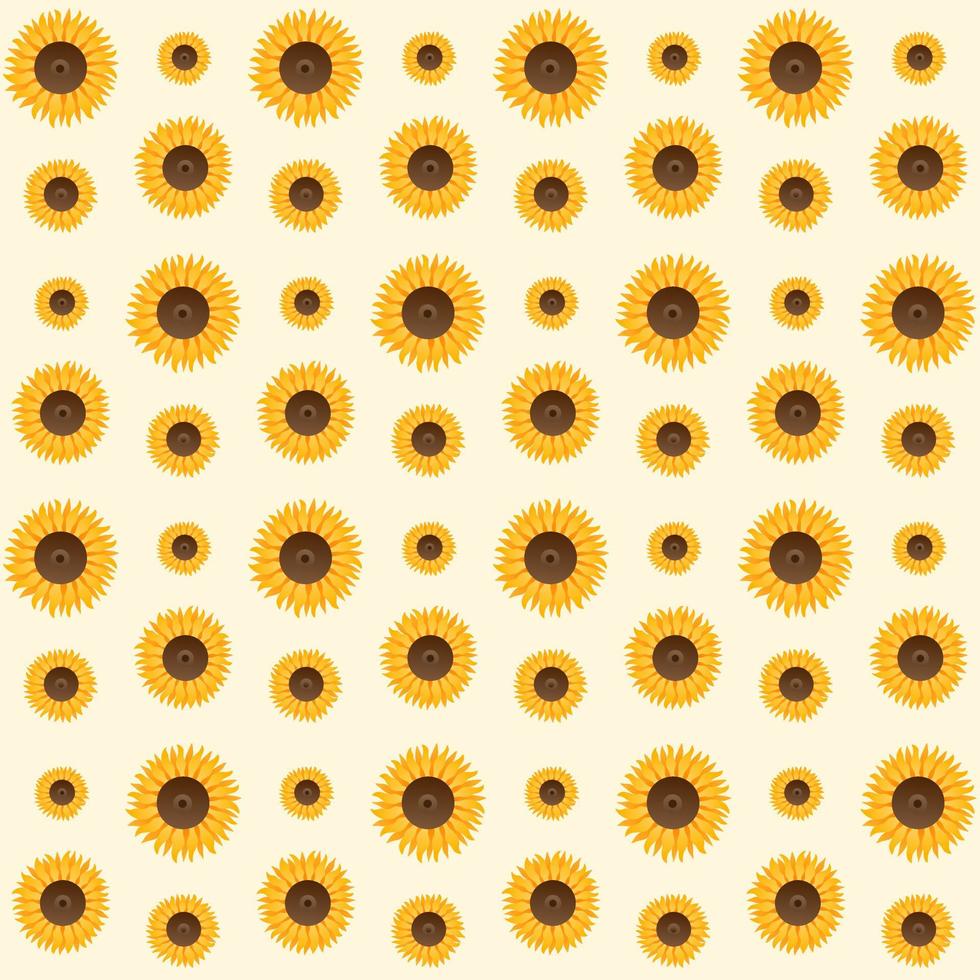Sonnenblumen Vektor Musterdesign
