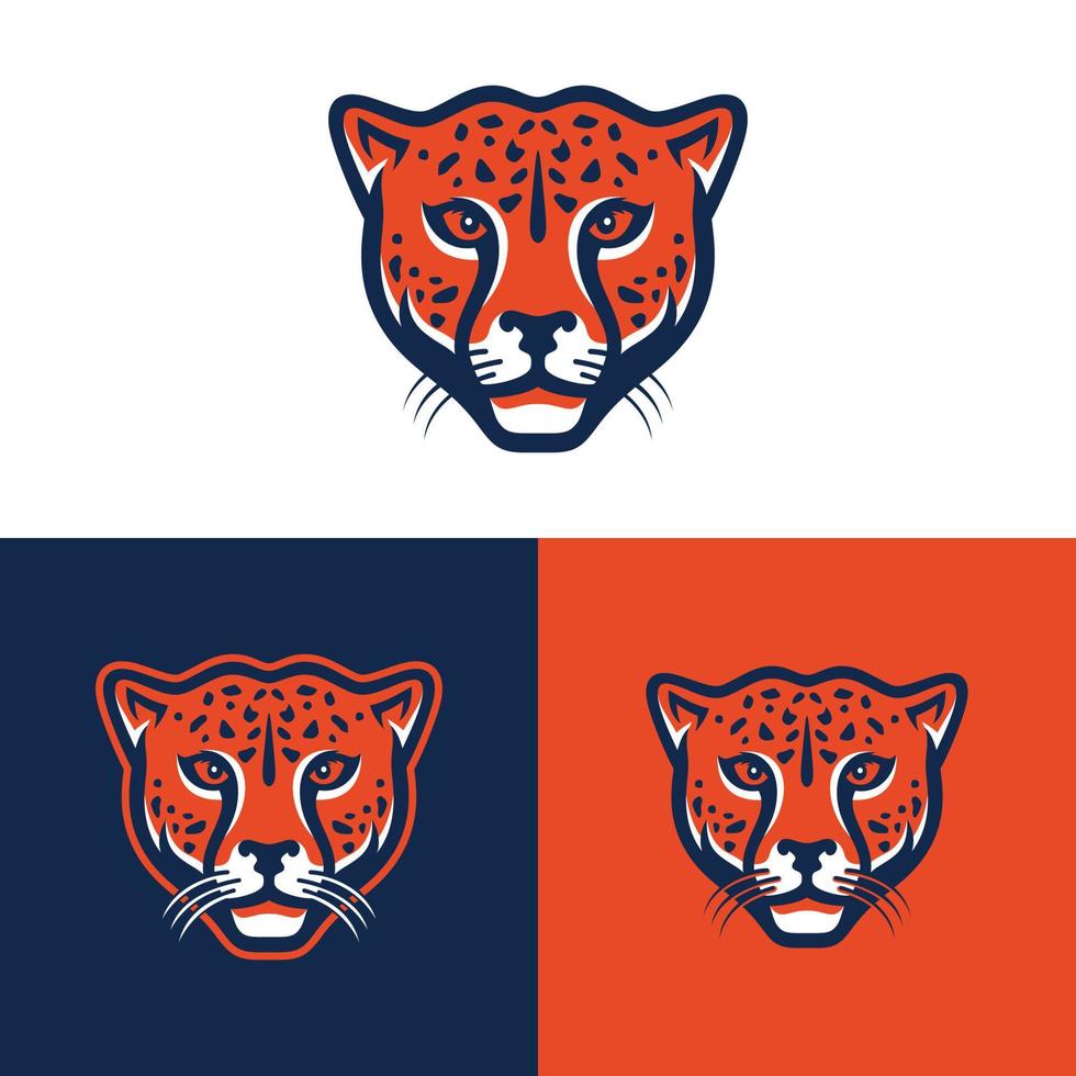 Geparden-Logo-Design-Vektor-Vorlage vektor