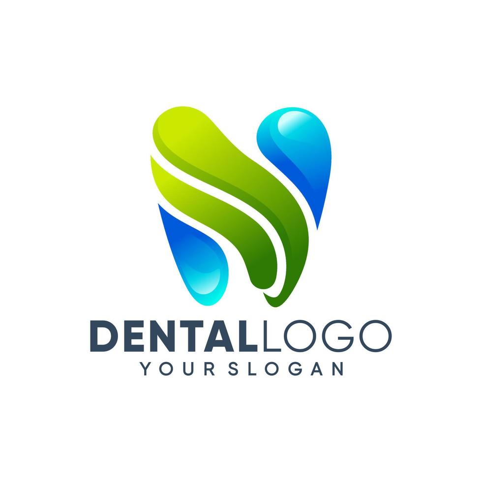 kreativa tandklinik logotyp vektor. abstrakt dental symbolikon med modern designstil. vektor