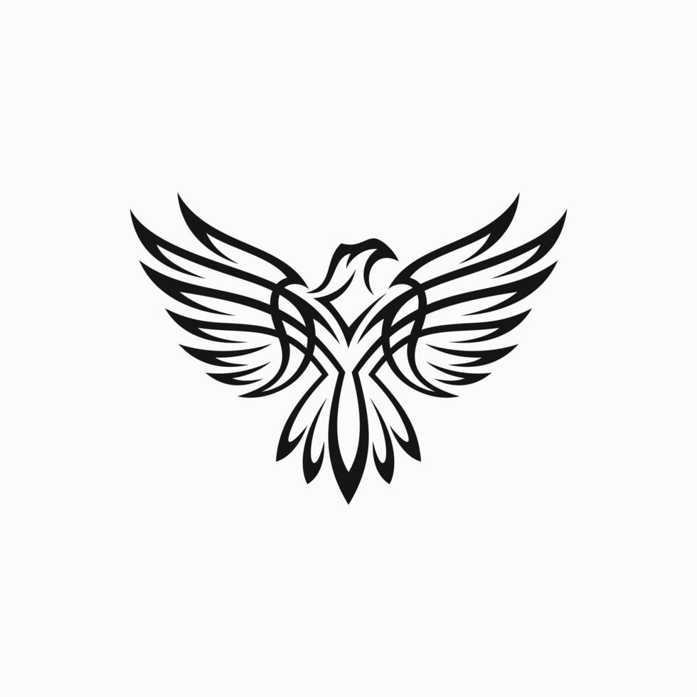 tribal eagle tatuering vektor illustration eagle stock vektor