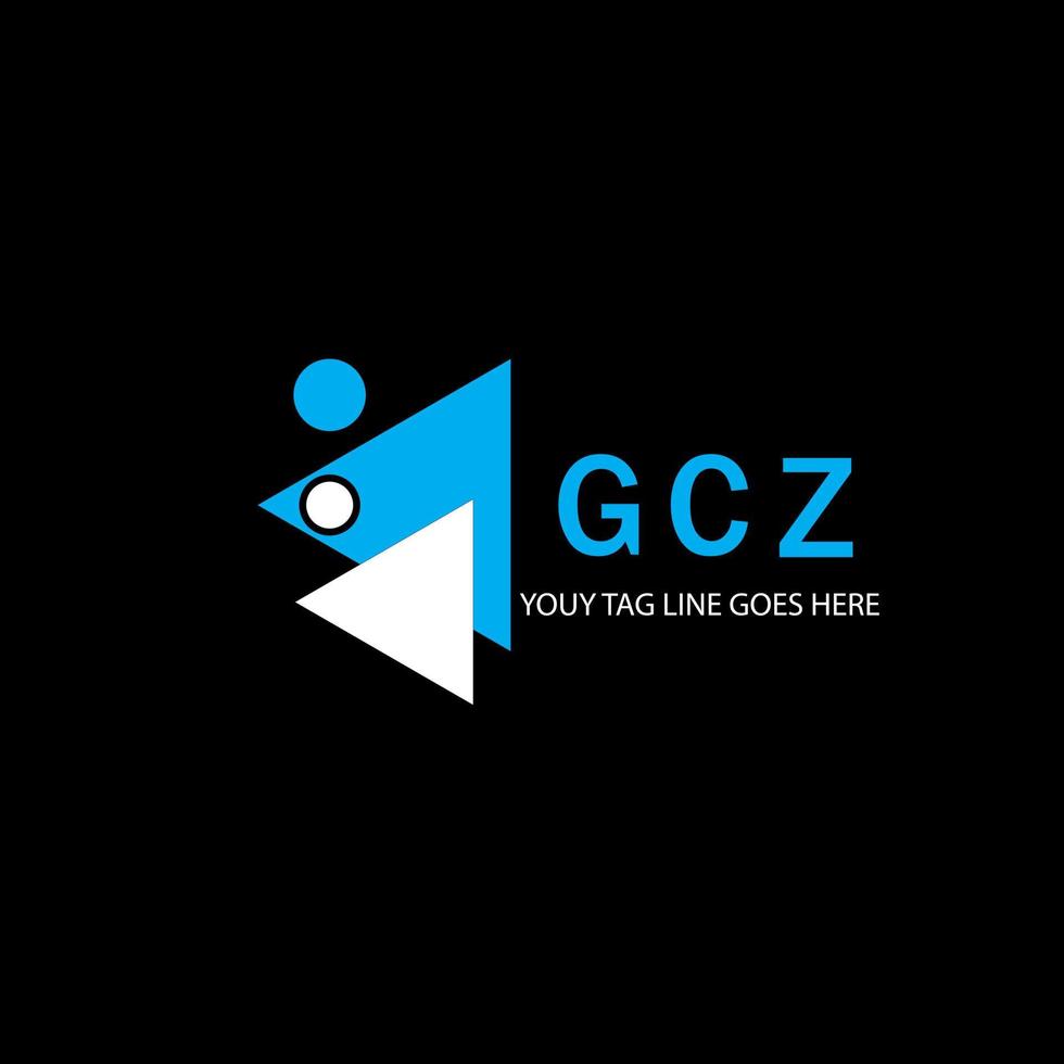 kreatives Design des gcz-Brieflogos mit Vektorgrafik vektor
