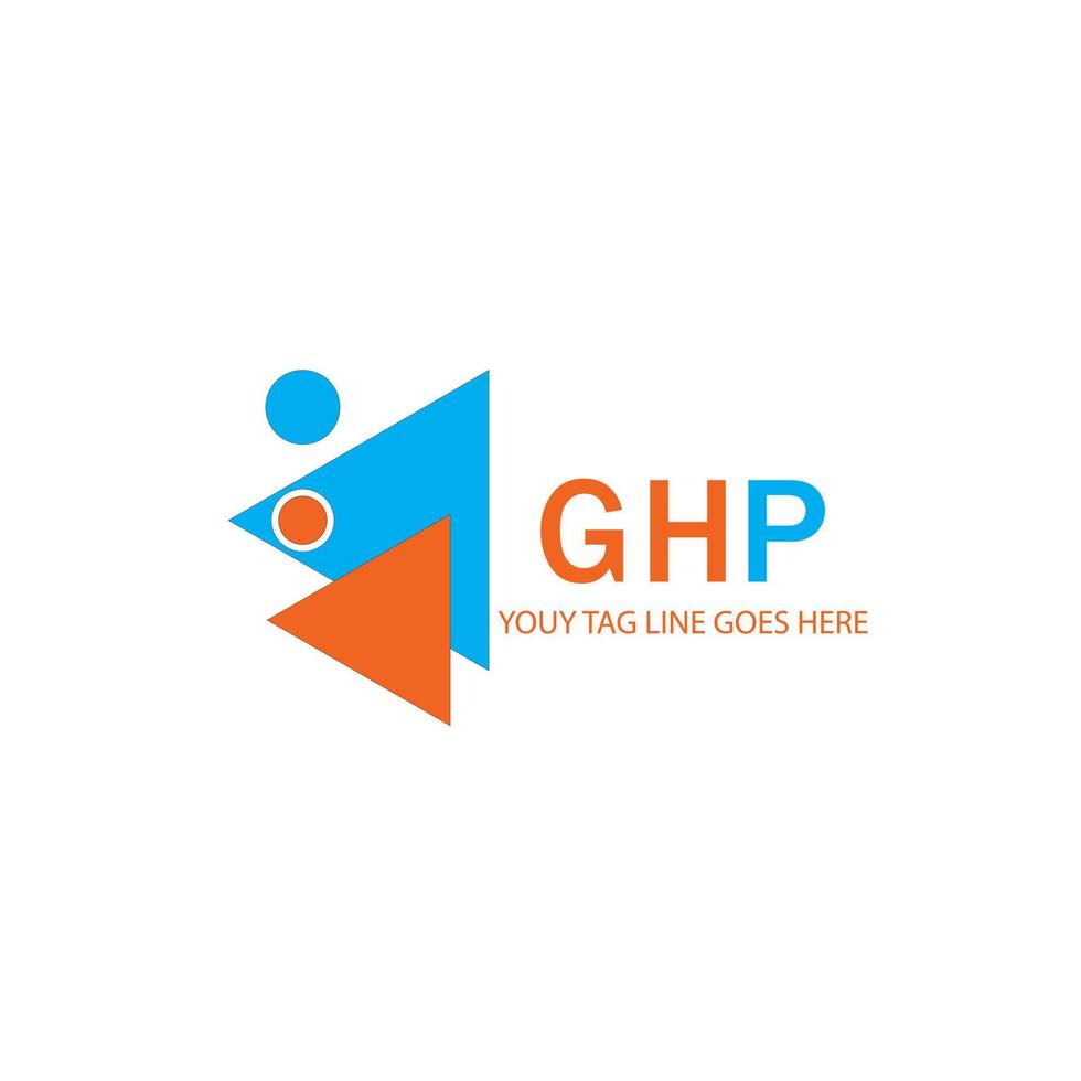 ghp letter logotyp kreativ design med vektorgrafik vektor