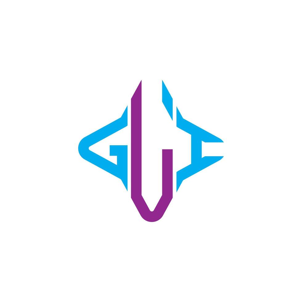 gli letter logotyp kreativ design med vektorgrafik vektor