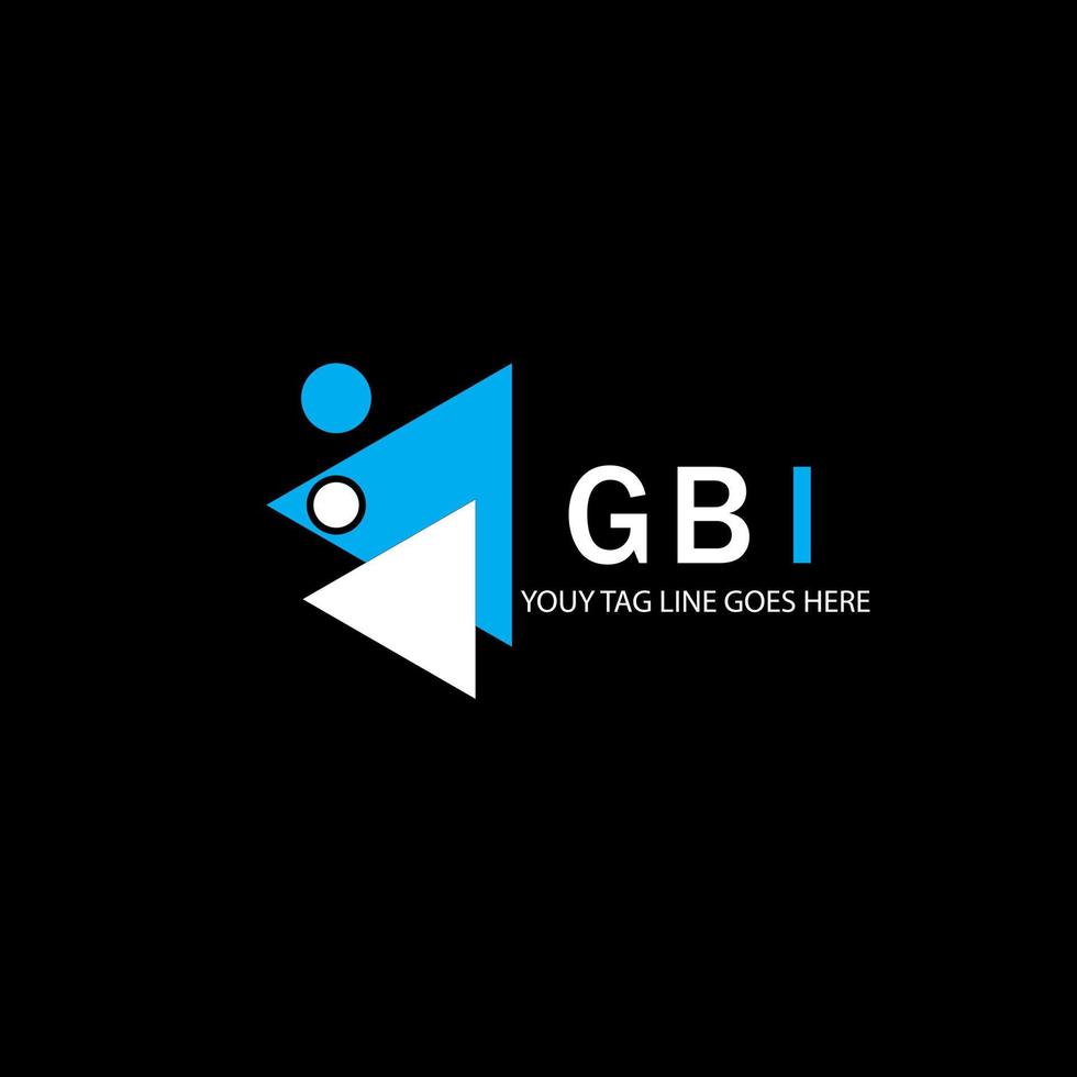 gbi letter logotyp kreativ design med vektorgrafik vektor