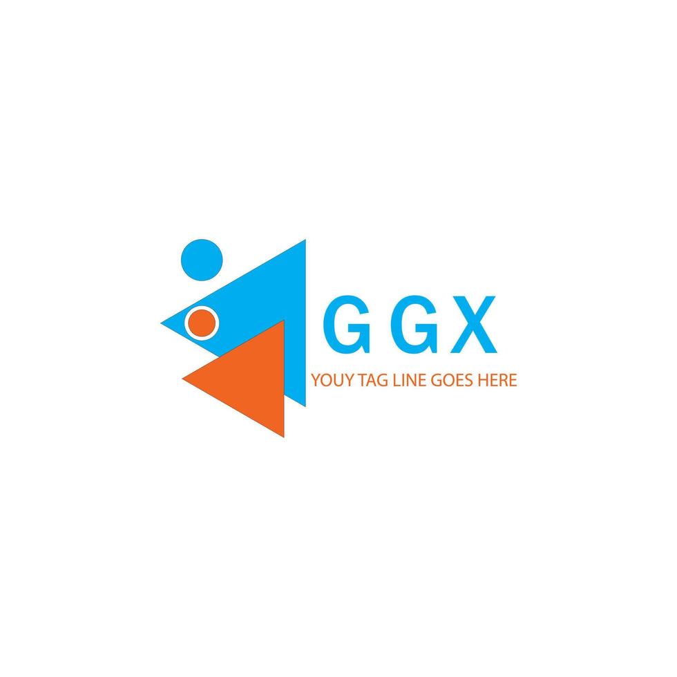 ggx brev logotyp kreativ design med vektorgrafik vektor