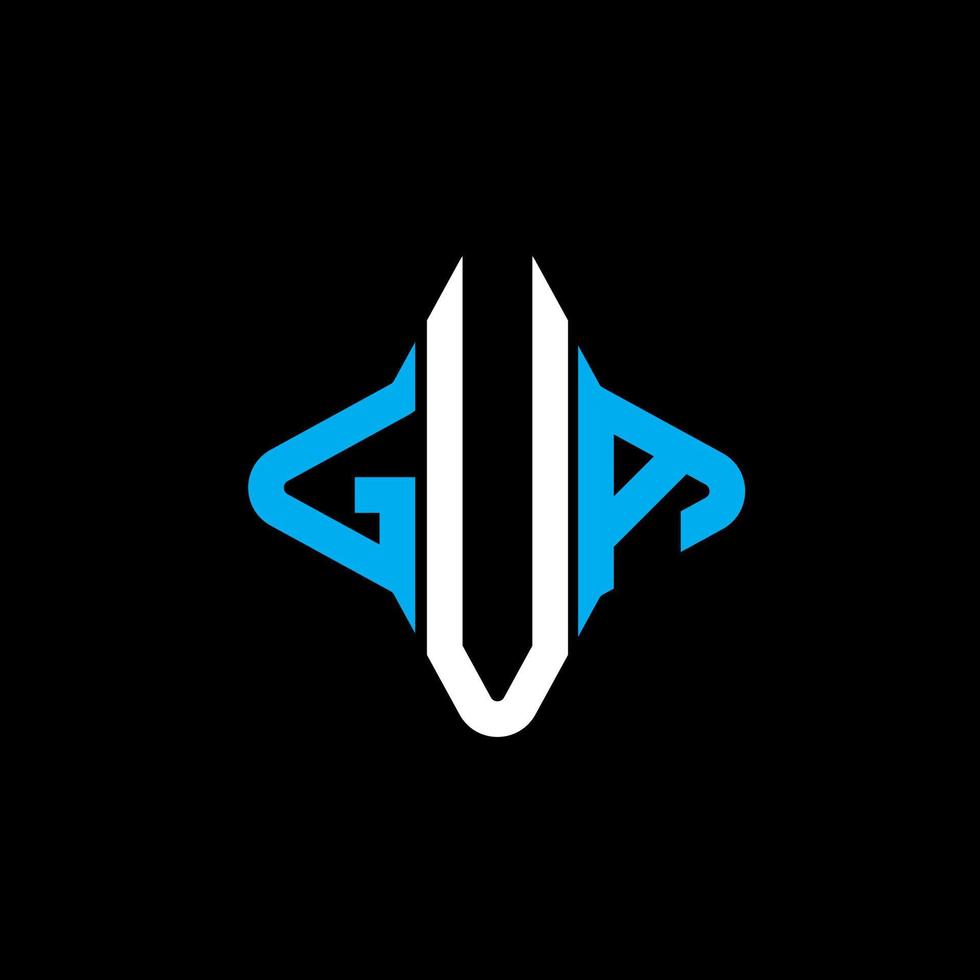 gua brev logotyp kreativ design med vektorgrafik vektor
