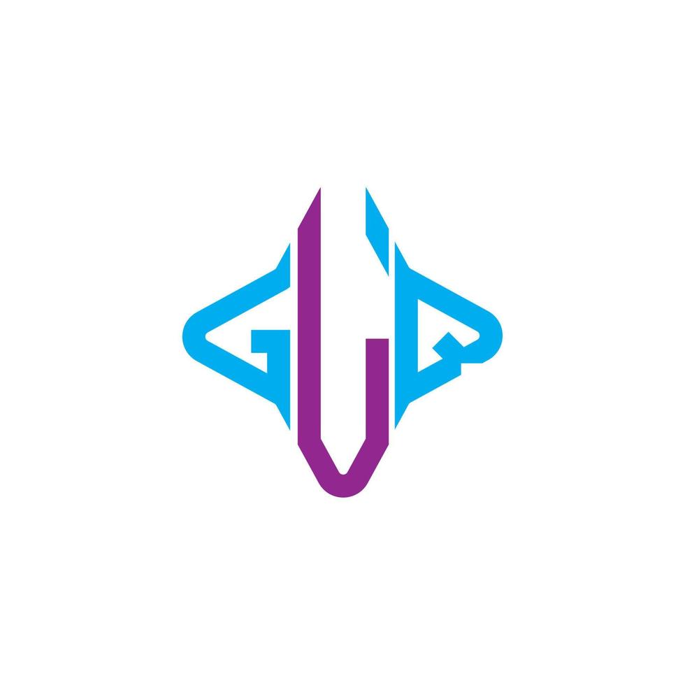 glq brev logotyp kreativ design med vektorgrafik vektor