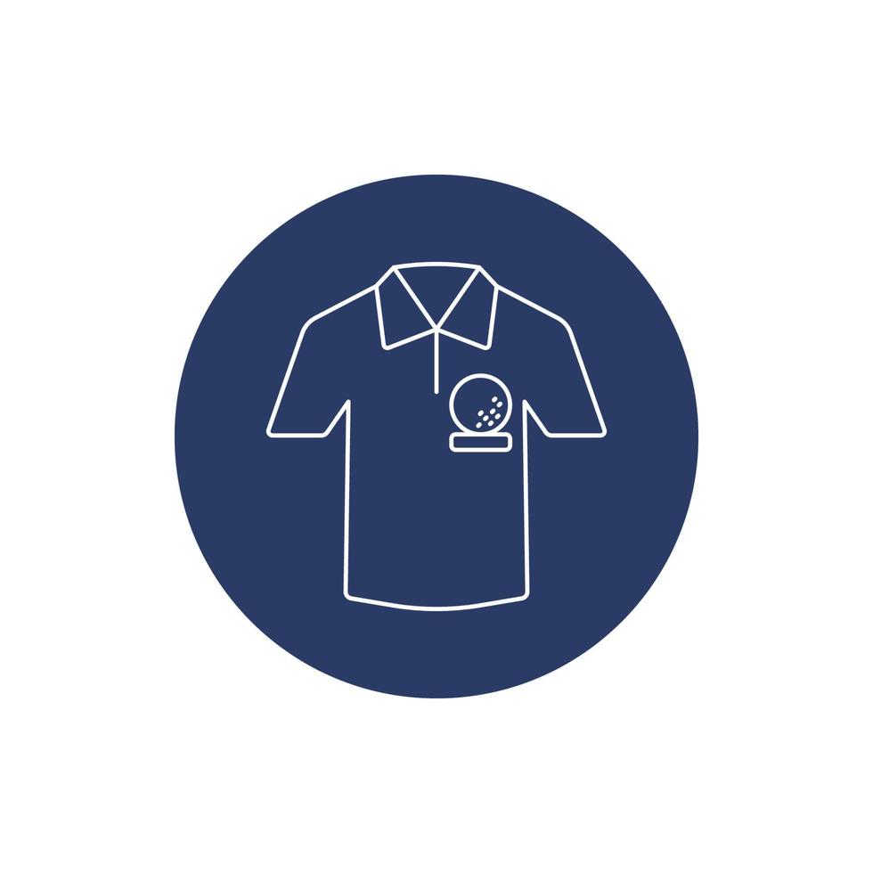 golf sport tee shirt ikon vektor