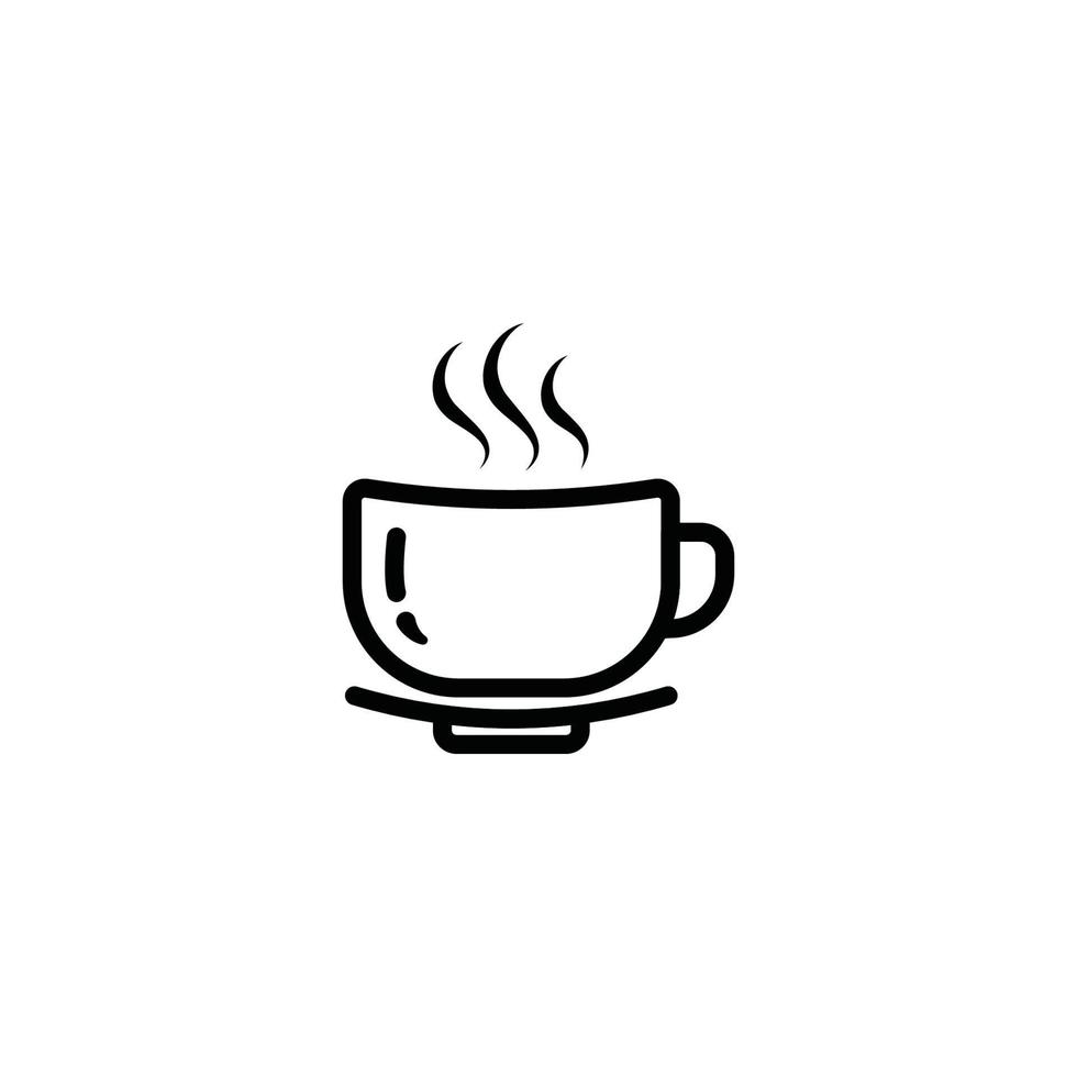 kreativer Kaffeetassen-Icon-Vektor vektor