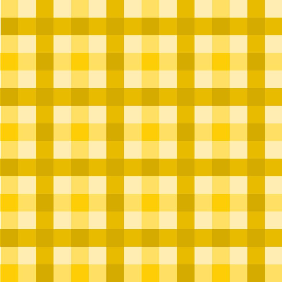 gingham seamless mönster. gul färg. för pläd, dukar, kläder, skjortor, klänningar, papper, säng, filtar, täcken och textilprodukter. begreppet cowboy, land, skörd, höst, blomning.. vektor