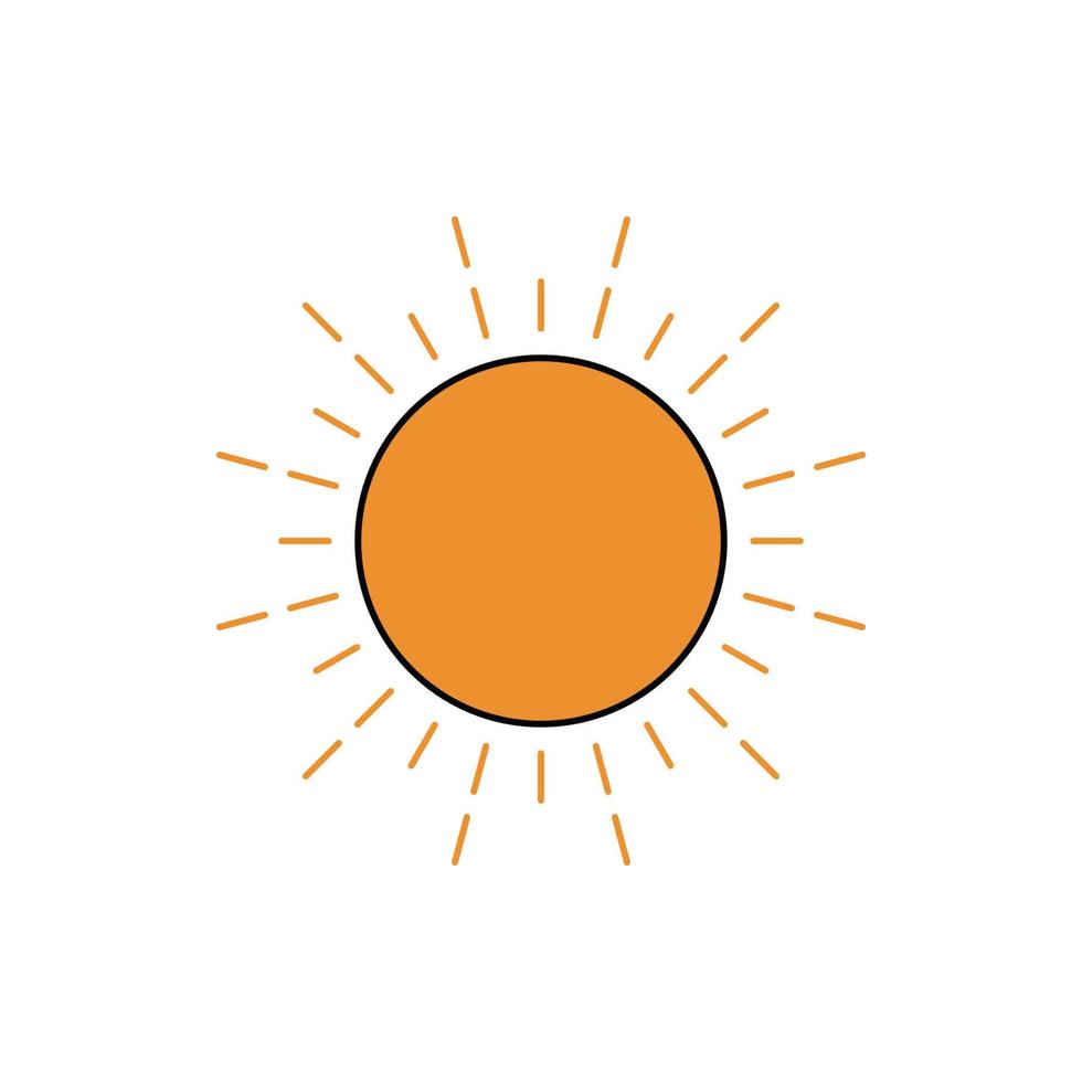 Sonnenlicht-Vorhersage-Wetter-Symbol vektor