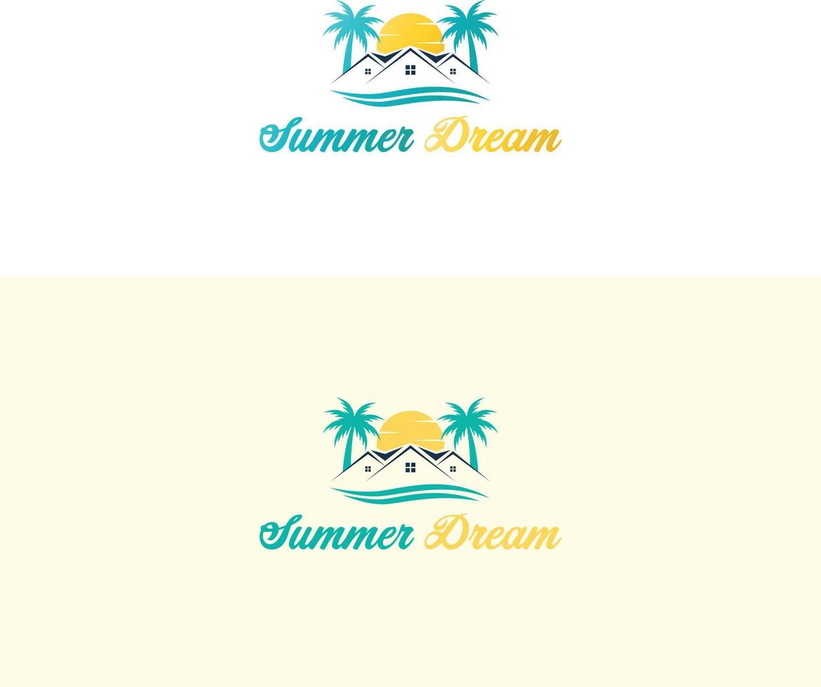 Reise-Logo-Vektor-Illustration. Urlaub-Logo-Design. Logo-Design für Sommerreisen. vektor