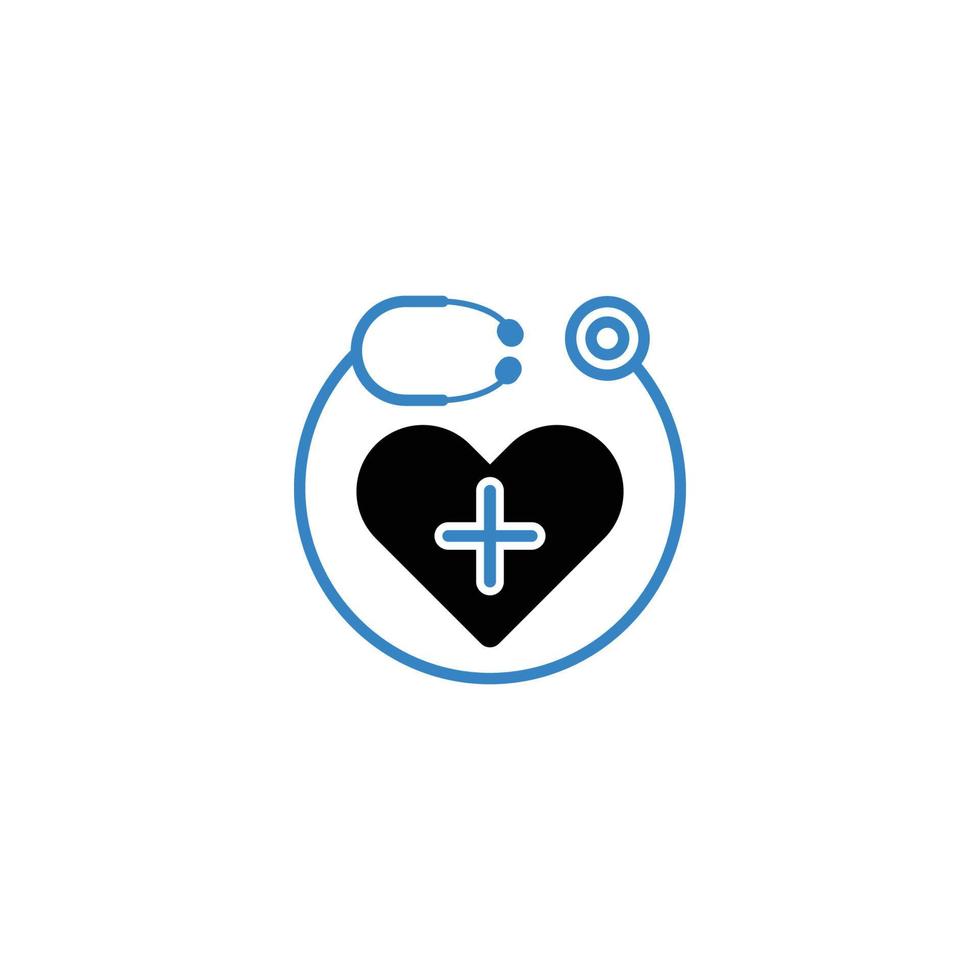 medicinsk hjärtslag medicinsk ikon vektor
