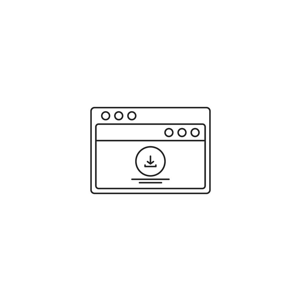 ladda ner ux wireframe icon disposition vektor