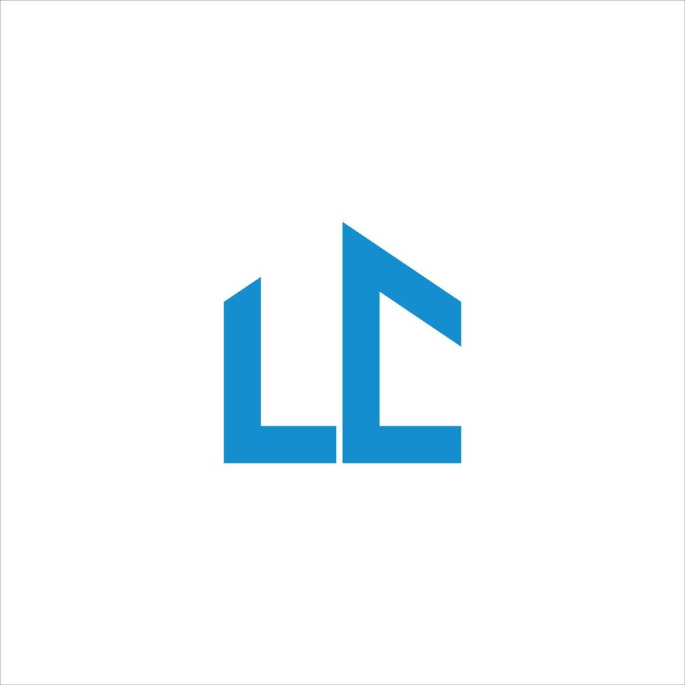 Home-Logo-Buchstabe lc-Logo-Vektor. vektor
