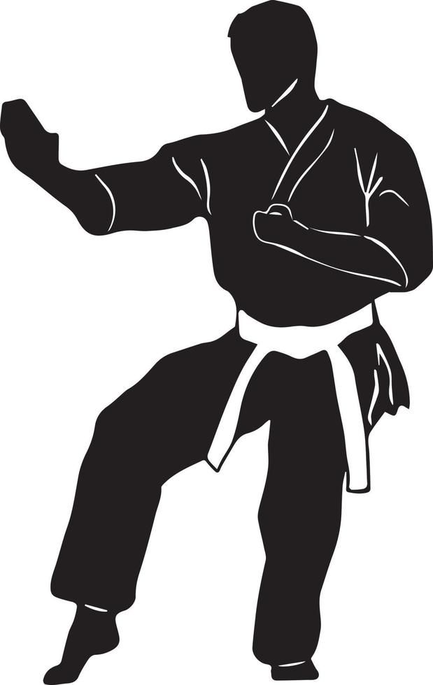 karate logotyp vektor illustration