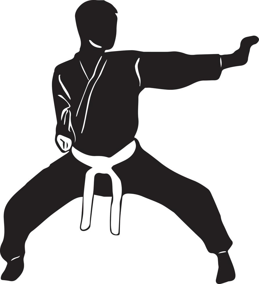 vektor logotyp karate illustration