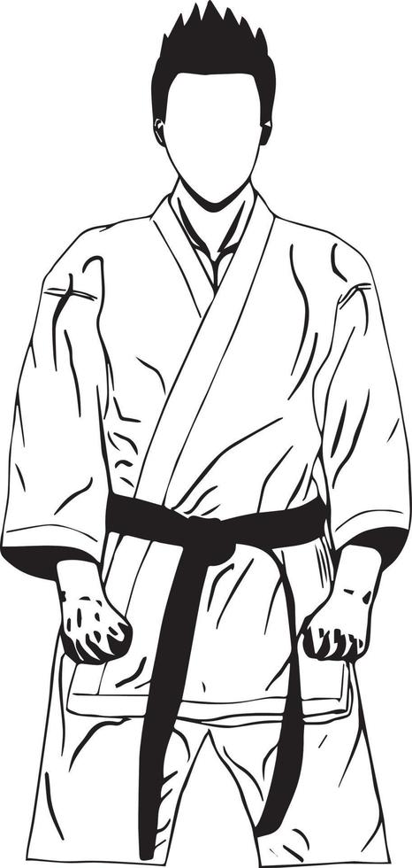 vektor logotyp karate illustration