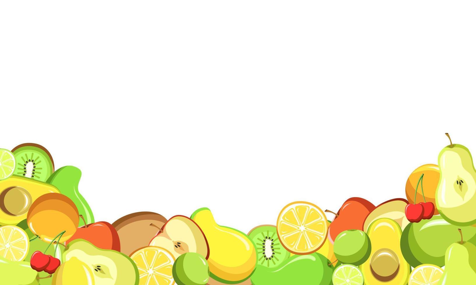 Obst-Vektor-Illustration-Hintergrund vektor